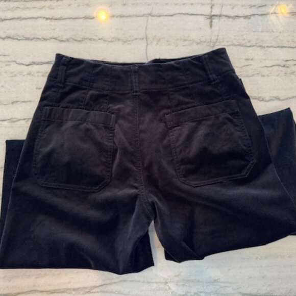 Colette Velvet Crop Wide-Leg Pants by Maeve Size 27P - Picture 12 of 14